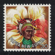 Papua NG Asaro Valley Headdress 30c 1978 MNH SG#324 Sc#451 - Papua New Guinea