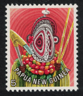 Papua NG Masked Dancer Abelam Area Of Maprik 5c 1978 MNH SG#319 Sc#446 - Papouasie-Nouvelle-Guinée