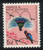 Papua NG Blue Bird Of Paradise 5d 1965 MNH SG#63 - Papua-Neuguinea