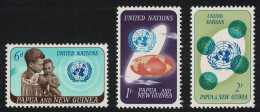 Papua NG 20th Anniversary Of UNO 3v 1965 MNH SG#79-81 - Papua New Guinea