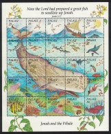 Palau Jonah And The Whale Fish Fairy Tale Sheetlet Of 25v 1993 MNH SG#644-668 - Palau