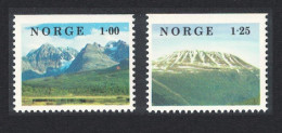 Norway Norwegian Mountain Landscapes Scenery 2v 1978 MNH SG#815-816 MI#771-772 Sc#729-730 - Ungebraucht