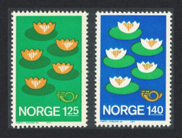 Norway Lotus Flower Environment Protection 2v Joint Issue 1977 MNH SG#770-771 MI#737-738 Sc#688-689 - Ongebruikt