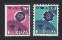 Norway Europa CEPT 2v 1967 MNH SG#604-605 - Unused Stamps
