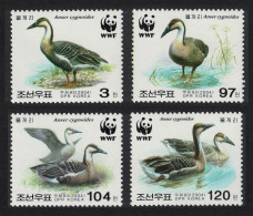 Korea WWF Birds Swan Goose 4v 2004 MNH SG#N4450-N4453 MI#4823-4826 Sc#4399-4402 - Korea (Nord-)