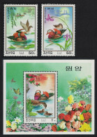 Korea Mandarin Ducks 2v+MS 2000 MNH SG#N4059-MSN4061 - Korea, North
