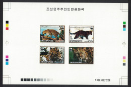 Korea WWF Amur Leopard 4v Composite De-luxe RARR 1998 MNH SG#N3803-3806 MI#4085-4088 Sc#3784-3787 - Korea, North