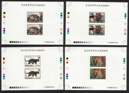 Korea WWF Amur Leopard 4 Double De-Luxes RAR 1998 MNH SG#N3803-3806 MI#4085-4088 Sc#3784-3787 - Corée Du Nord