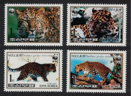 Korea WWF Amur Leopard 4v 1998 MNH SG#N3803-3806 MI#4085-4088 Sc#3784-3787 - Corée Du Nord