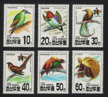 Korea Woodpecker Bird-of-paradise Birds 6v 1993 MNH SG#N3281-N3286 MI#3427-3432 - Corea Del Nord