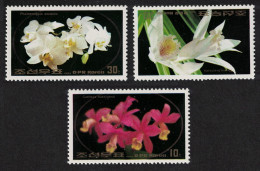 Korea Orchids Flowers 3v 1984 MNH SG#N2414-N2416 - Korea (Nord-)