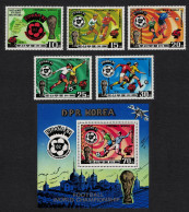 Korea World Cup Football Championship Spain 1982 2nd Issue 5v+MS 1981 MNH SG#N2055-MSN2060 - Korea (Nord-)