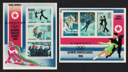 Korea Winter Olympic Games Lake Placid 2 Sheetlets 1979 MNH SG#N1922-MSN1927 MI#1941-1946KB - Korea, North