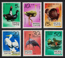 Korea Ostrich Turkey Pelican Ducks 6v 1979 MNH SG#N1901-N1906 - Corée Du Nord