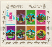 Korea Olympic Games Moscow 1980 1st Issue Equestrian Events Sheetlet 1978 MNH SG#N1709-MSN1715 - Corée Du Nord