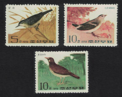 Korea Songbirds 3v 1973 MNH SG#N1208-N1210 - Korea (Nord-)