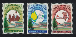Norfolk Bird 50th Anniversary Of Radio Australia 3v 1989 MNH SG#474-476 Sc#466-468 - Norfolk Island