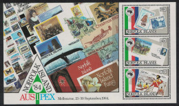 Norfolk 'Ausipex' Stamp Exhibition Melbourne MS 1984 MNH SG#MS346 Sc#346a - Ile Norfolk