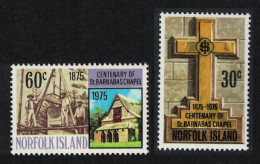 Norfolk St Barnabus Chapel 2v 1975 MNH SG#168-169 Sc#190-191 - Ile Norfolk