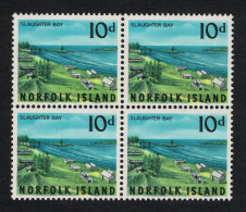 Norfolk Slaughter Bay 10d Block Of 4 1964 MNH SG#54 Sc#53 - Isola Norfolk