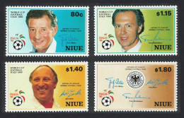 Niue World Cup Football 4v 1990 MNH SG#689-692 Sc#578-581 - Niue