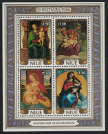 Niue Raphael Titian Paintings From Vatican Museum MS 1986 MNH SG#MS640 - Niue