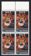 Niue Christmas Block Of 4 1967 MNH SG#139 Sc#120 - Niue