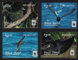Niuafo'Ou WWF Black Petrel Birds 4v No Frame 2016 MNH SG#420a-423a - Tonga (1970-...)
