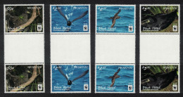 Niuafo'Ou WWF Black Petrel Birds 4v Gutter Pairs 2016 MNH SG#420-423 - Tonga (1970-...)