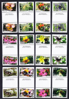 Niuafo'Ou Butterflies And Plants 12v Gutter Pairs 2013 MNH SG#379-390 Sc#301-312 - Tonga (1970-...)