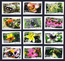 Niuafo'Ou Butterflies And Plants 12v 2013 MNH SG#379-390 Sc#301-312 - Tonga (1970-...)