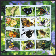 Niuafo'Ou Butterflies 12v Sheetlet 2012 MNH SG#MS364 Sc#287 - Tonga (1970-...)