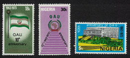 Nigeria Tenth Anniversary Of OAU 1973 MNH SG#311-313 - Nigeria (1961-...)