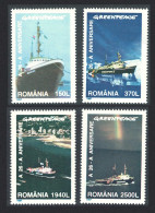 Romania Ships 26th Anniversary Of Greenpeace 4v 1997 MNH SG#5861-5864 - Ongebruikt