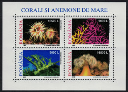 Romania Corals Sea Anemones MS 2002 MNH SG#MS6260 - Nuovi