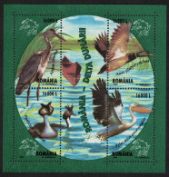 Romania Heron Pelican Grebe Mallard Water Birds MS 2004 MNH SG#MS6389 - Ongebruikt