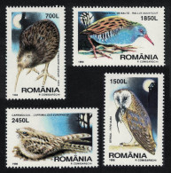 Romania Owl Kiwi Nightjar Rail Nocturnal Birds 4v 1998 MNH SG#5950-5953 - Neufs