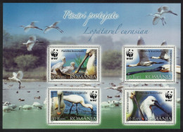 Romania WWF Eurasian Spoonbill Bird MS 2006 MNH SG#MS6735 MI#Block 391 - Nuovi