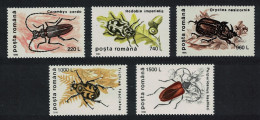 Romania Beetles Insects 5v 1st Series 1996 MNH SG#5800=5807 MI#5165-5169 - Unused Stamps