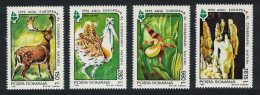 Romania Bustard Bird Deer Orchid Stalagmite Fauna Animals 4v 1995 MNH SG#5741-5744 - Ungebraucht