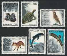 Romania Skylark Eagle Birds Snake Tortoise Fox Dolphin Fauna 6v 1996 MNH SG#5842-5847 - Unused Stamps