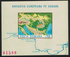 Romania European Navigation On The Danube MS Imperf 1977 MNH SG#MS4353 MI#Block 147 - Unused Stamps