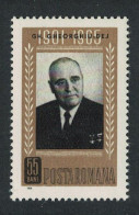 Romania 1st Death Anniversary Of Gheorghe Gheorghiu-Dej President 1961-65 1966 MNH SG#3352 - Neufs