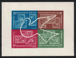 Romania Bird Stamps On Stamps Cosmic Flights MS 1962 MNH SG#MS2960 Sc#C122a - Ongebruikt
