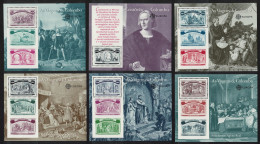 Portugal Europa CEPT Columbus Discovery Of America 6 MSs 1992 MNH SG#MS2292 Sc#1918-1923 - Neufs