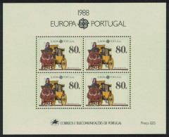 Portugal Europa Transport And Communications MS 1988 MNH SG#MS2105 - Nuovi