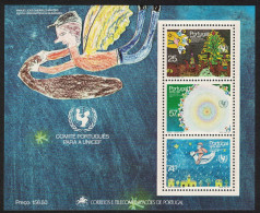 Portugal Christmas Children's Paintings MS 1987 MNH SG#MS2092 - Ongebruikt