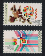 Portugal Admission Of Portugal And Spain To EEC 2v 1985 MNH SG#2035-2036 - Unused Stamps