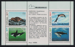 Portugal Whales Dolphins Monk Seal Brasiliana 83 MS 1983 MNH SG#MS1932 - Ongebruikt