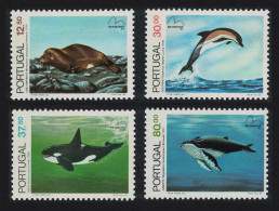 Portugal Whale Dolphin Monk Seal Marine Mammals 4v 1983 MNH SG#1928-1931 - Unused Stamps